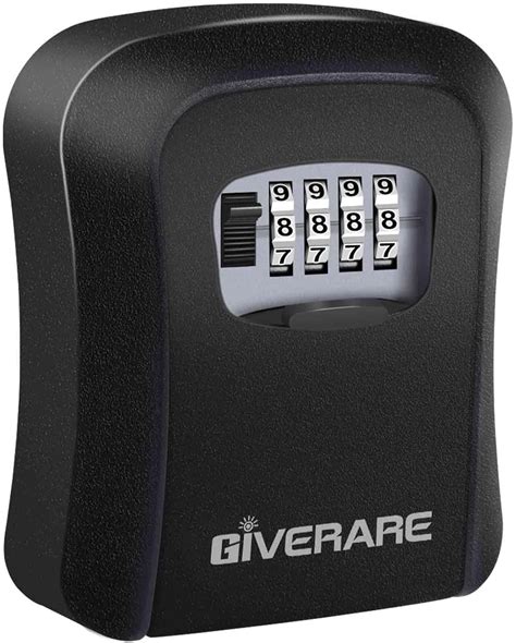GIVERARE Key Lock Box, Wall Mount 4 Digits Combination .